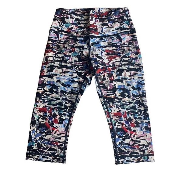 Lululemon Wunder Under Hi-Rise 1/2 tight culture clash 17 in - Picture 1 of 5